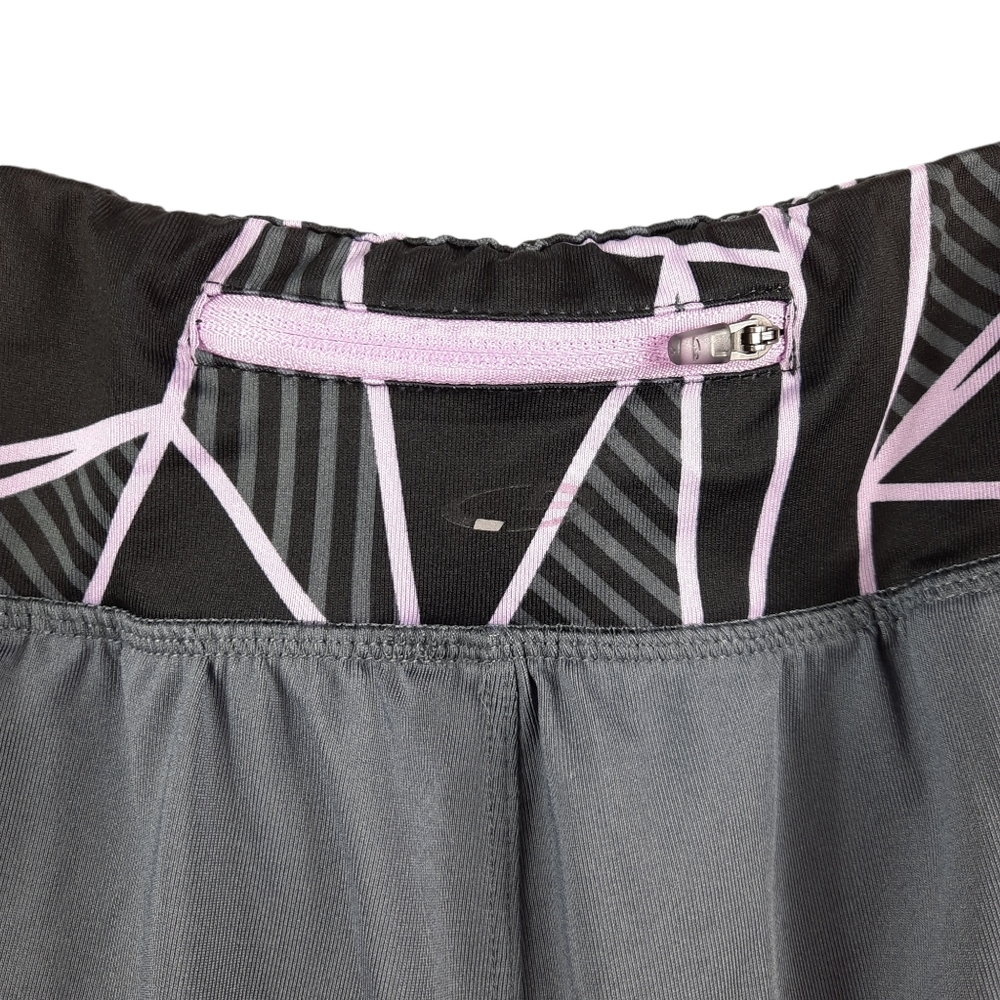 Champion Black Gray Lavendar Lined Running Short M_10